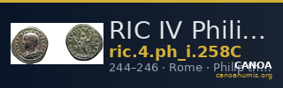 RIC IV Philip I 258C — CANOA