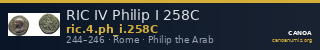 RIC IV Philip I 258C — CANOA