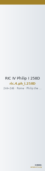 RIC IV Philip I 258D — CANOA