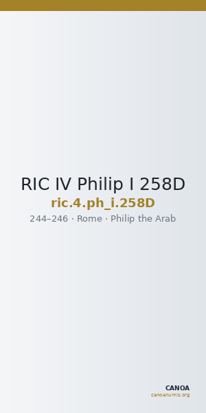 RIC IV Philip I 258D — CANOA