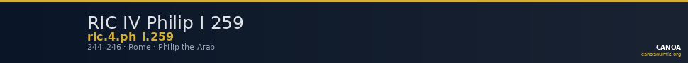 RIC IV Philip I 259 — CANOA