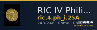 RIC IV Philip I 25A — CANOA