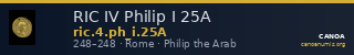 RIC IV Philip I 25A — CANOA