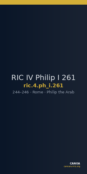 RIC IV Philip I 261 — CANOA