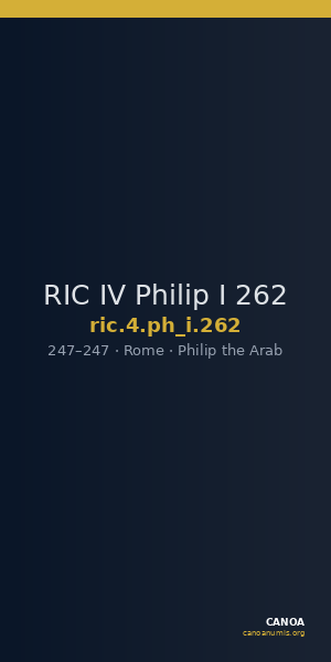 RIC IV Philip I 262 — CANOA