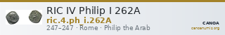 RIC IV Philip I 262A — CANOA