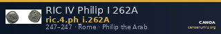 RIC IV Philip I 262A — CANOA