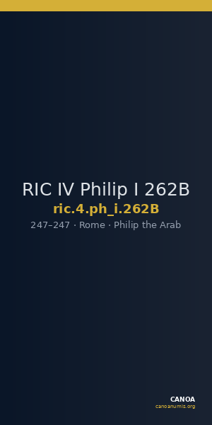 RIC IV Philip I 262B — CANOA