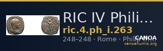 RIC IV Philip I 263 — CANOA