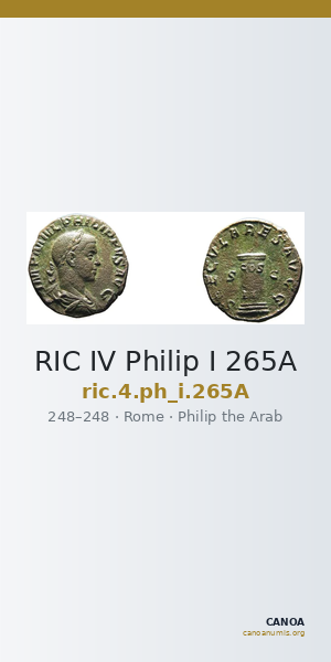 RIC IV Philip I 265A — CANOA