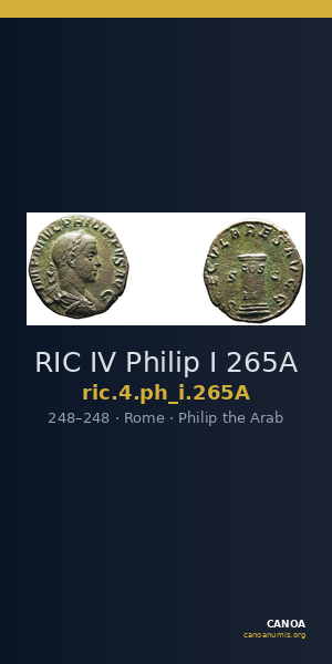RIC IV Philip I 265A — CANOA