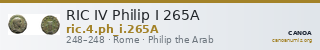 RIC IV Philip I 265A — CANOA