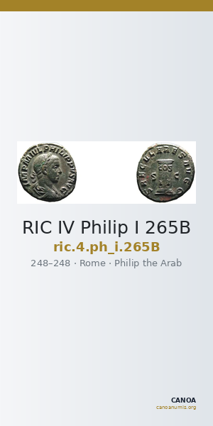 RIC IV Philip I 265B — CANOA