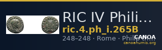 RIC IV Philip I 265B — CANOA