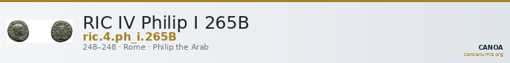 RIC IV Philip I 265B — CANOA