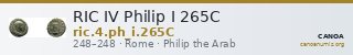 RIC IV Philip I 265C — CANOA