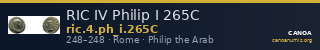 RIC IV Philip I 265C — CANOA