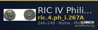 RIC IV Philip I 267A — CANOA