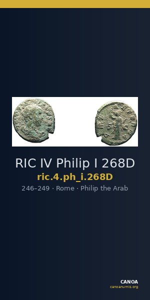 RIC IV Philip I 268D — CANOA
