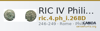 RIC IV Philip I 268D — CANOA