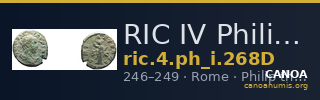 RIC IV Philip I 268D — CANOA
