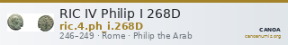 RIC IV Philip I 268D — CANOA