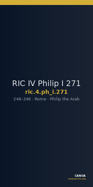 RIC IV Philip I 271 — CANOA