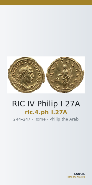 RIC IV Philip I 27A — CANOA