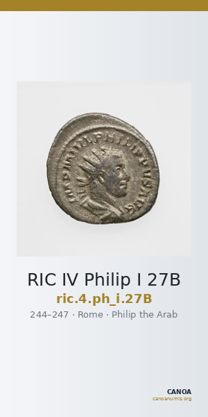RIC IV Philip I 27B — CANOA