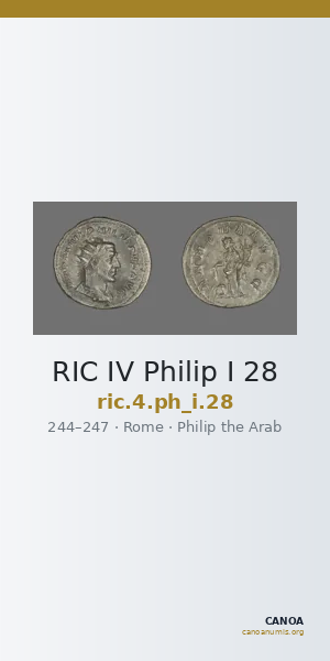 RIC IV Philip I 28 — CANOA