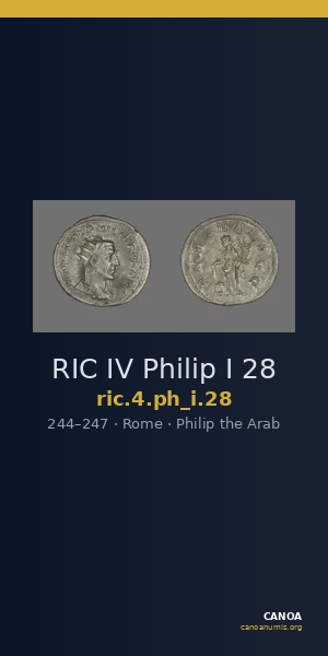 RIC IV Philip I 28 — CANOA