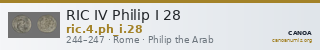 RIC IV Philip I 28 — CANOA