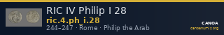 RIC IV Philip I 28 — CANOA