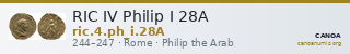RIC IV Philip I 28A — CANOA