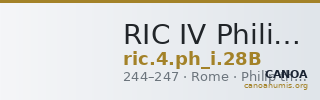 RIC IV Philip I 28B — CANOA