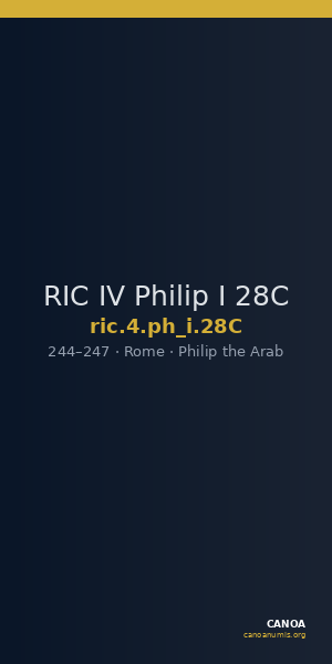 RIC IV Philip I 28C — CANOA