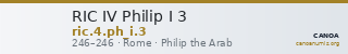 RIC IV Philip I 3 — CANOA