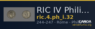 RIC IV Philip I 32 — CANOA