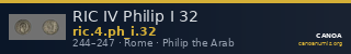RIC IV Philip I 32 — CANOA