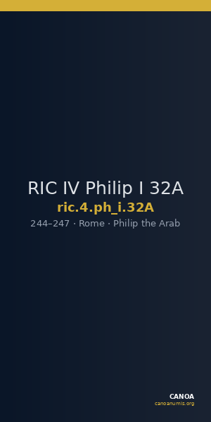 RIC IV Philip I 32A — CANOA