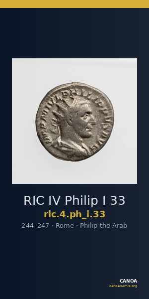 RIC IV Philip I 33 — CANOA
