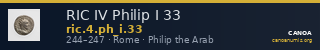 RIC IV Philip I 33 — CANOA