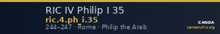 RIC IV Philip I 35 — CANOA