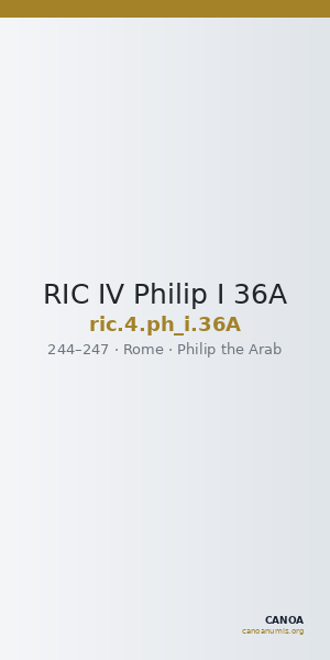RIC IV Philip I 36A — CANOA