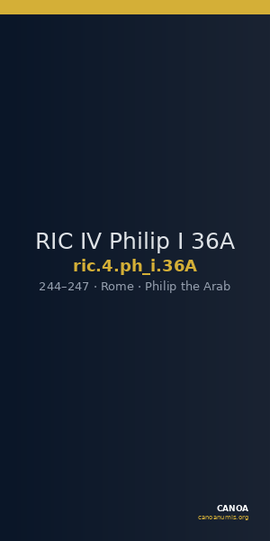 RIC IV Philip I 36A — CANOA