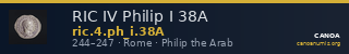 RIC IV Philip I 38A — CANOA