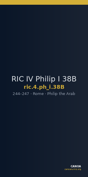 RIC IV Philip I 38B — CANOA