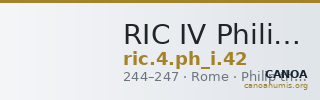 RIC IV Philip I 42 — CANOA