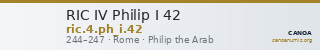 RIC IV Philip I 42 — CANOA