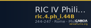 RIC IV Philip I 44B — CANOA